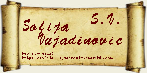 Sofija Vujadinović vizit kartica